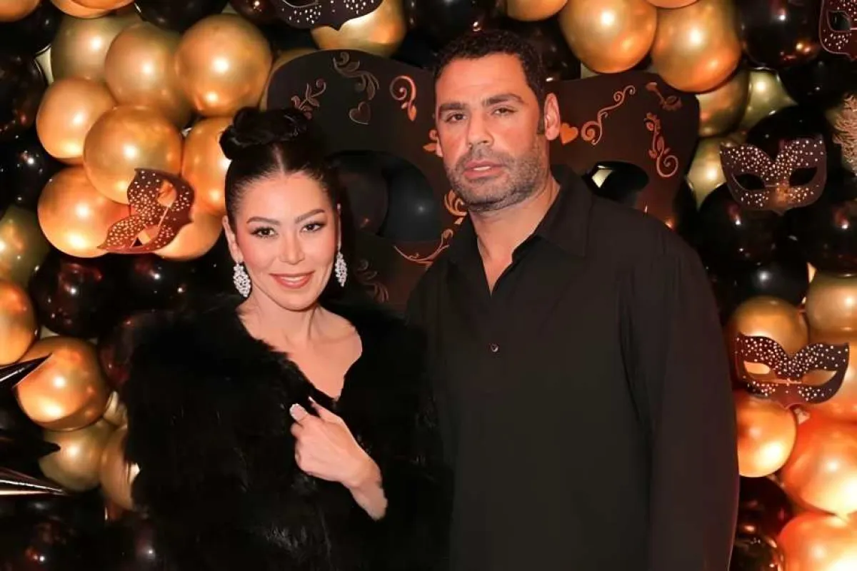 لقاء الخميسي وزوجها محمد عبد المنصف- الصورة من حسابها على إنستغرام