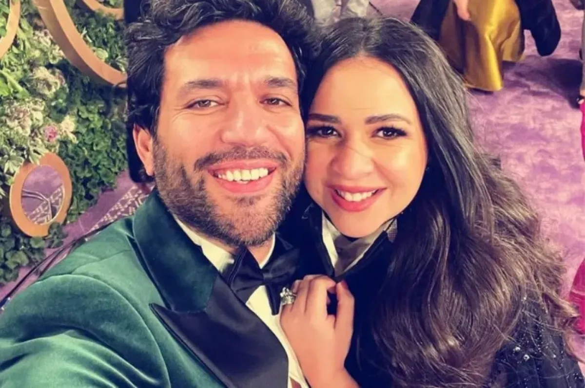 إيمي سمير غانم وزوجها حسن الرداد - الصورة من حسابه الخاص على إنستغرام