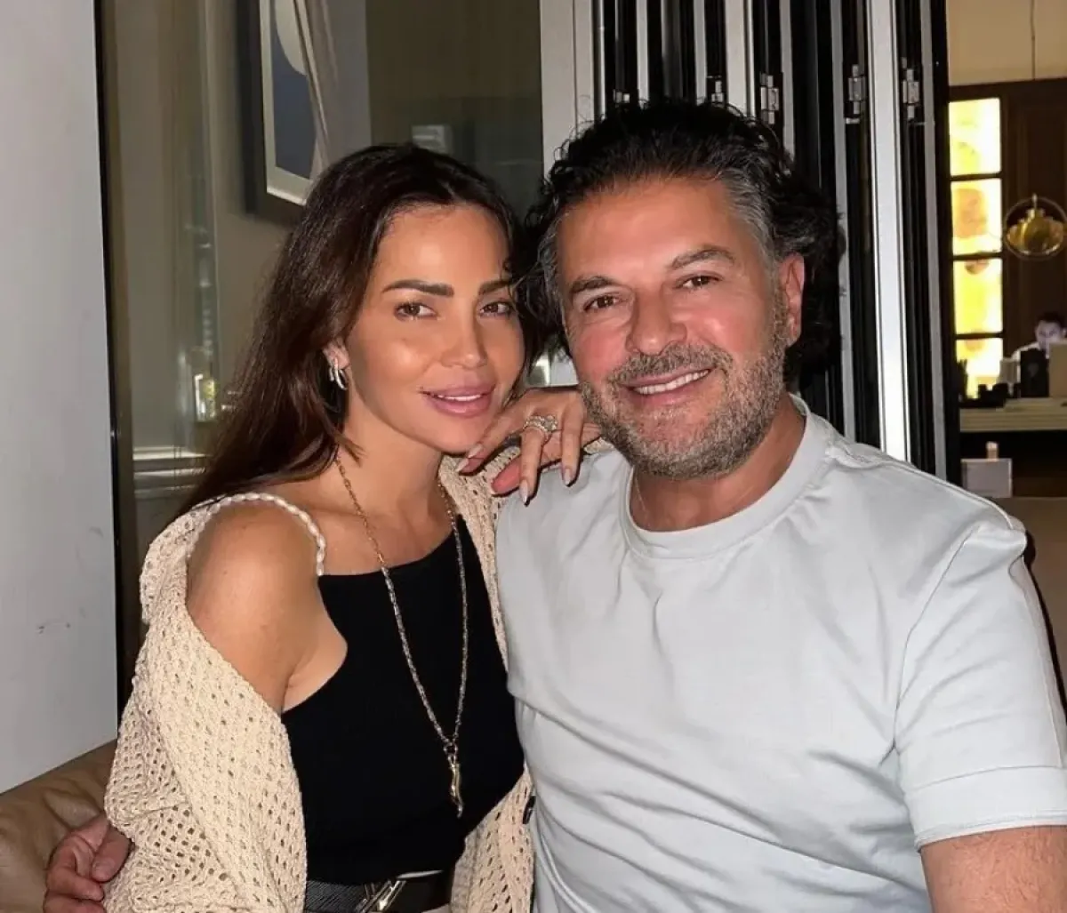 راغب علامة وزوجته جيهان علامة- الصورة من حسابها الخاص بـ"إنستغرام"