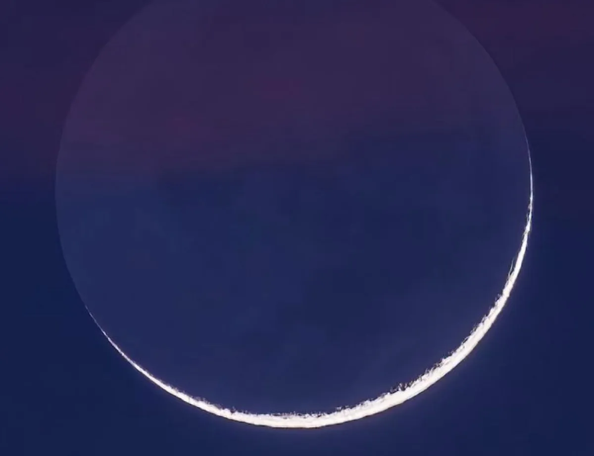 هلال شهر شعبان يُزيّن السماء اليوم