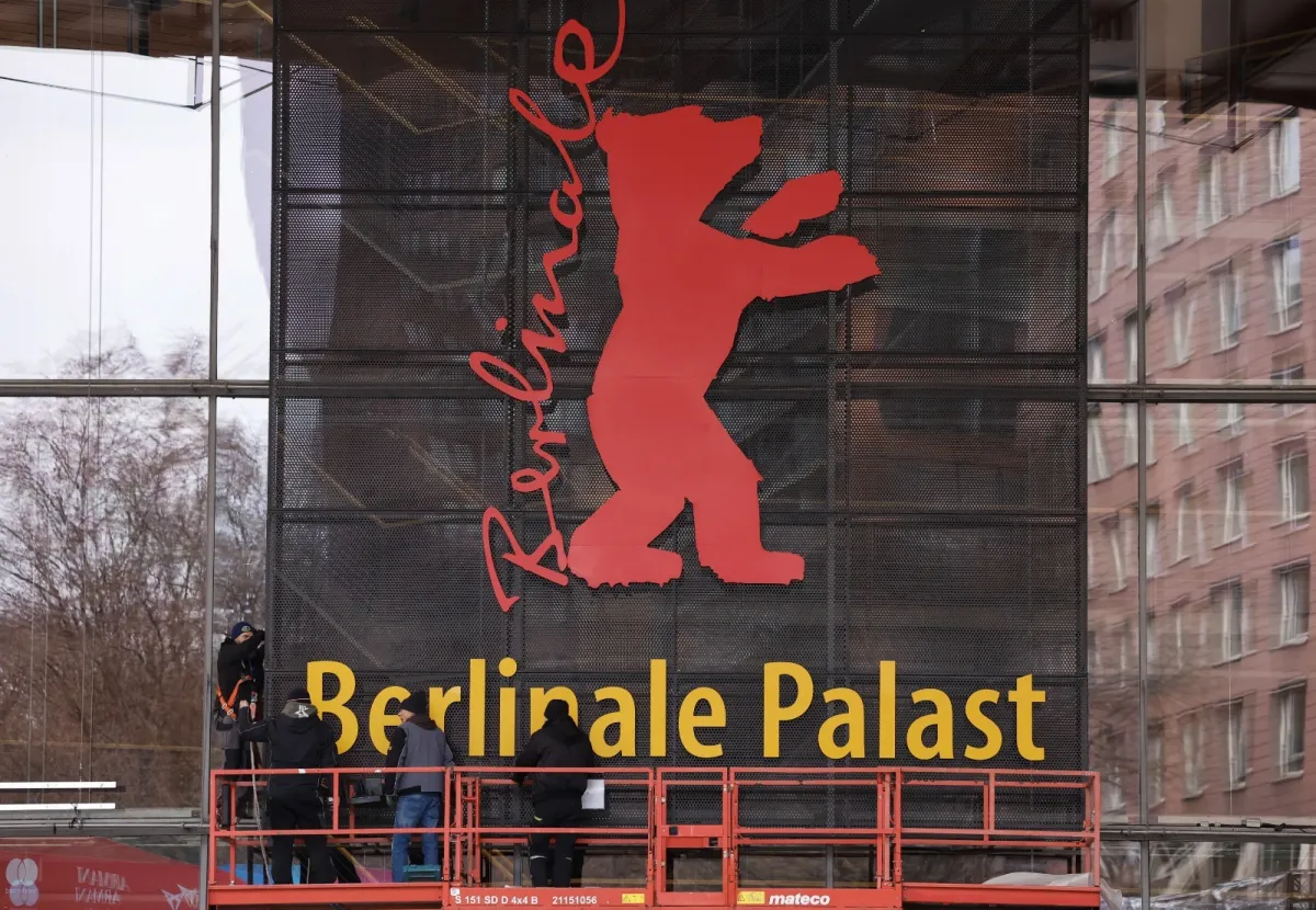 شعار مهرجان برلين السينمائي الدولي- مصدر الصورة: Odd ANDERSEN / AFP