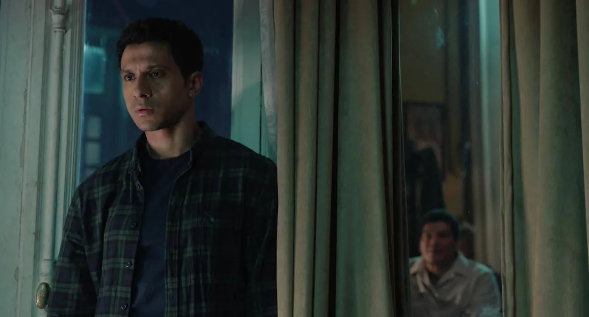 عصام عمر وباسم سمرة من كواليس عين سحرية- الصورة من صفحة الأخير على فيس بوك