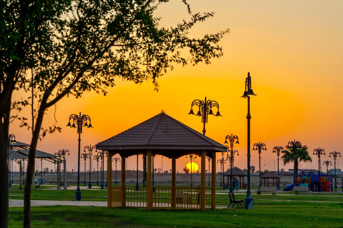 حديقة التابلاين في رفحاء بمنطقة الحدود الشمالية. الصورة من منصة الصور السعودية