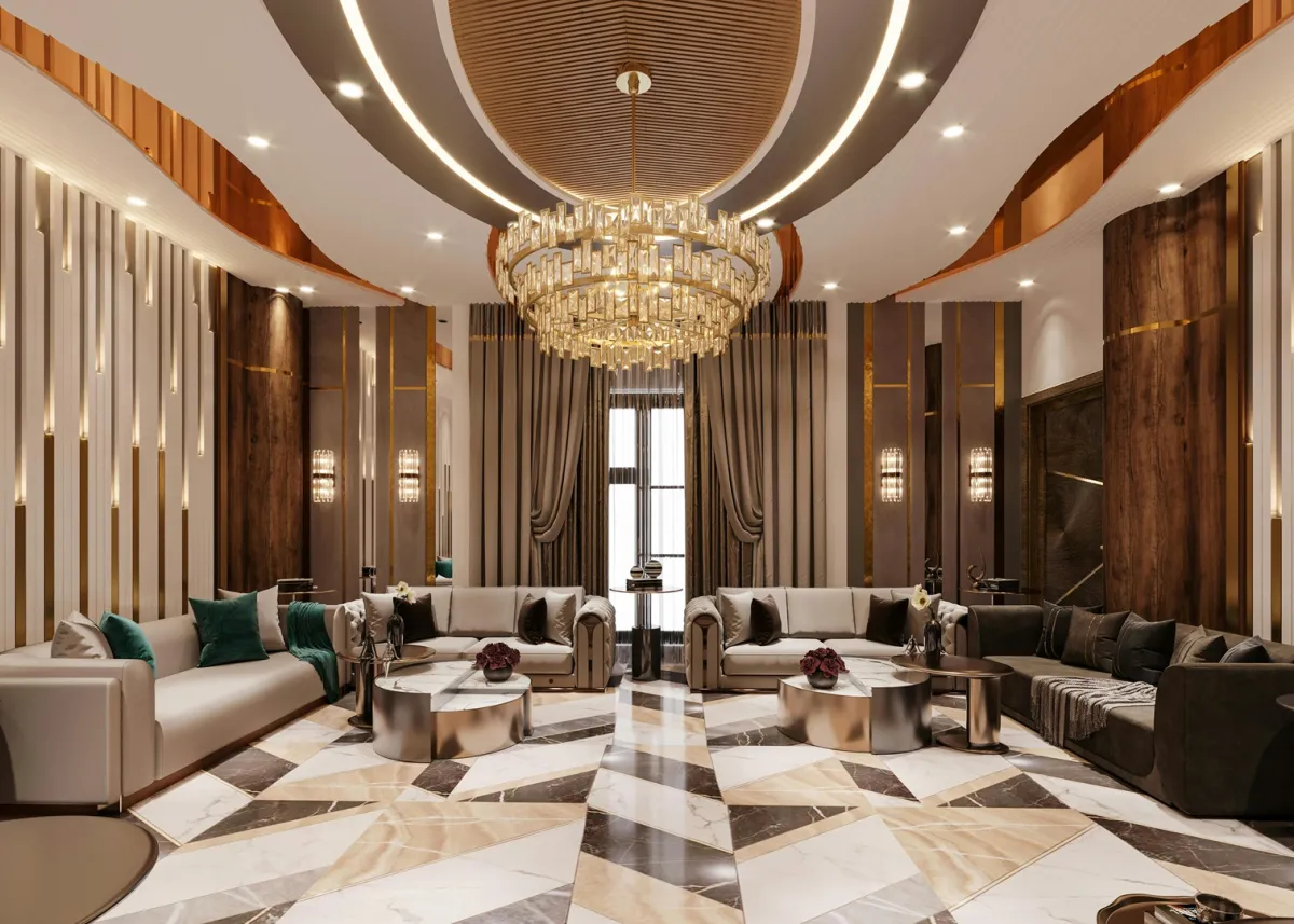 صالة منزلية رسمية فخمة خاصة باستقبال الضيوف