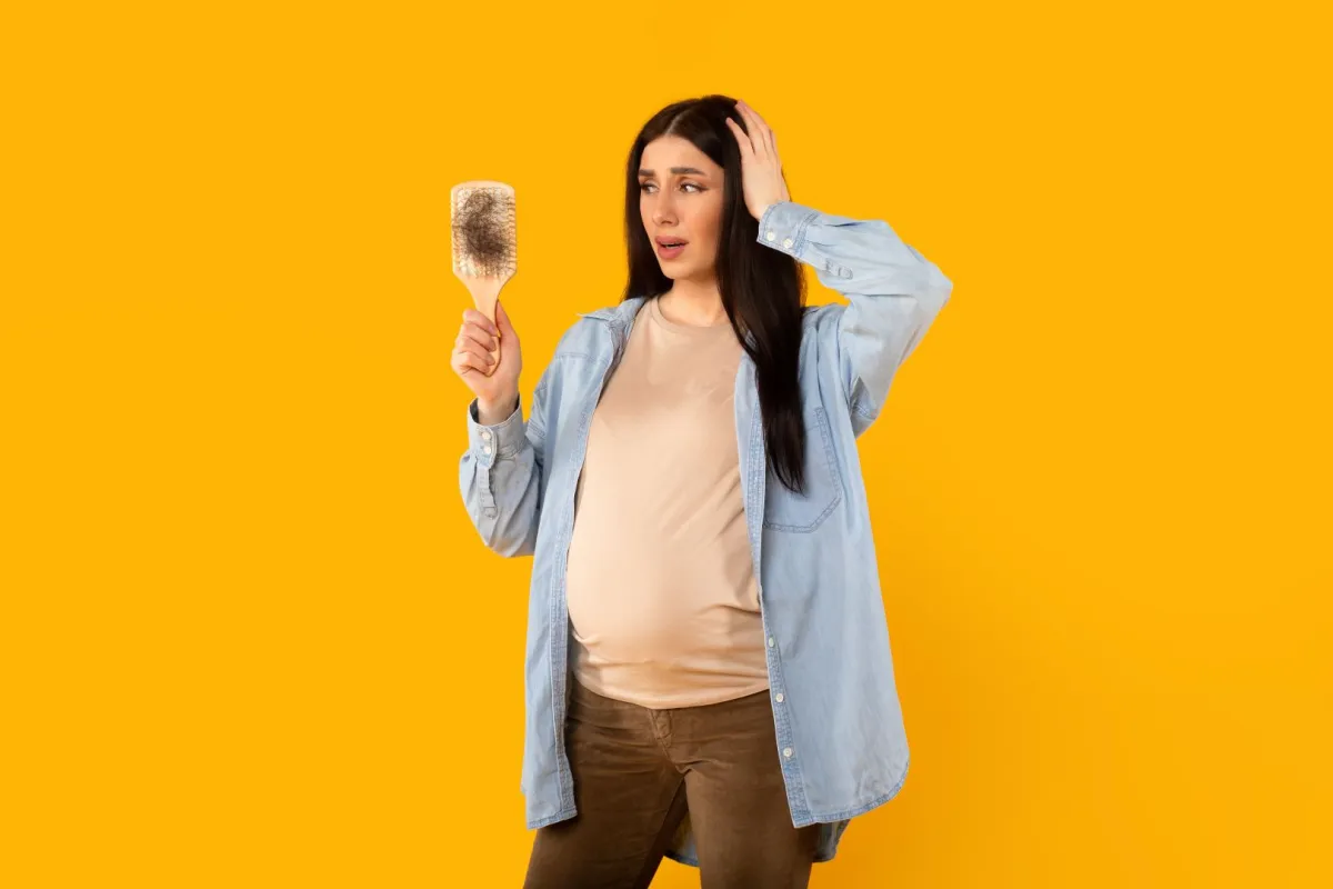 صورة تساقط الشعر أثناء الحمل