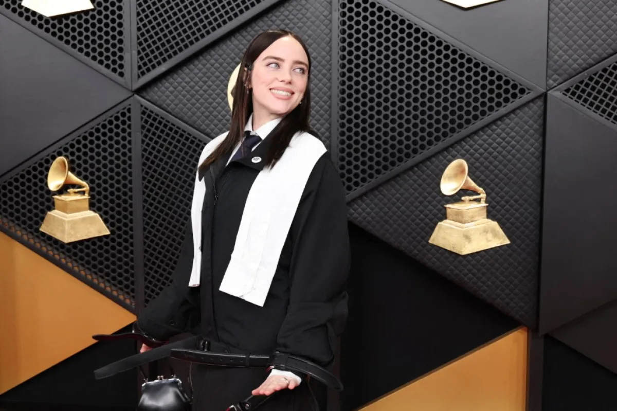 بيلي أيليش Billie Eilish  في حفل جوائز غرامي 2026- (مصدر الصورة Amy Sussman /Getty Images via AFP)