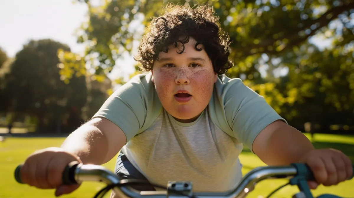 صورة لطفل سمين