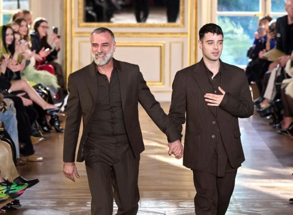 المصمم جورج حبيقة وابنه جاد شريك النجاح- مصدر الصورة Launchmetrics/Spotlight ©