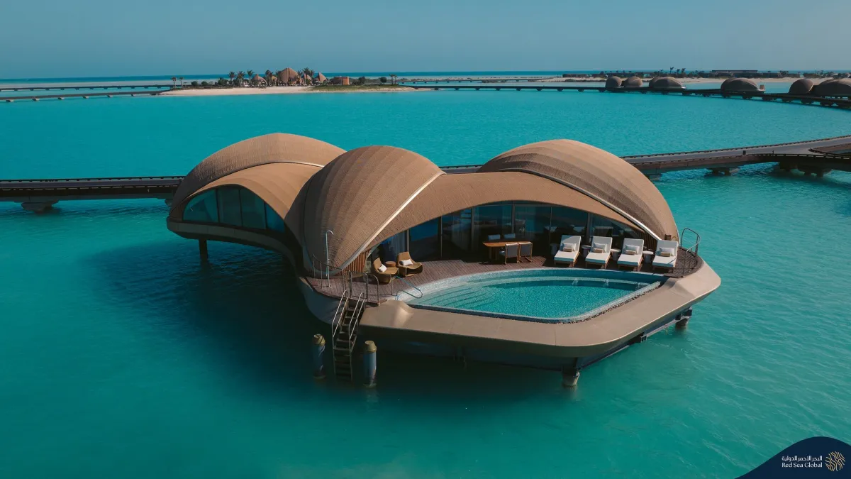 أحد منتجعات البحر الأحمر. الصورة من الحساب الرسمي للبحر الأحمر الدولية على منصة x