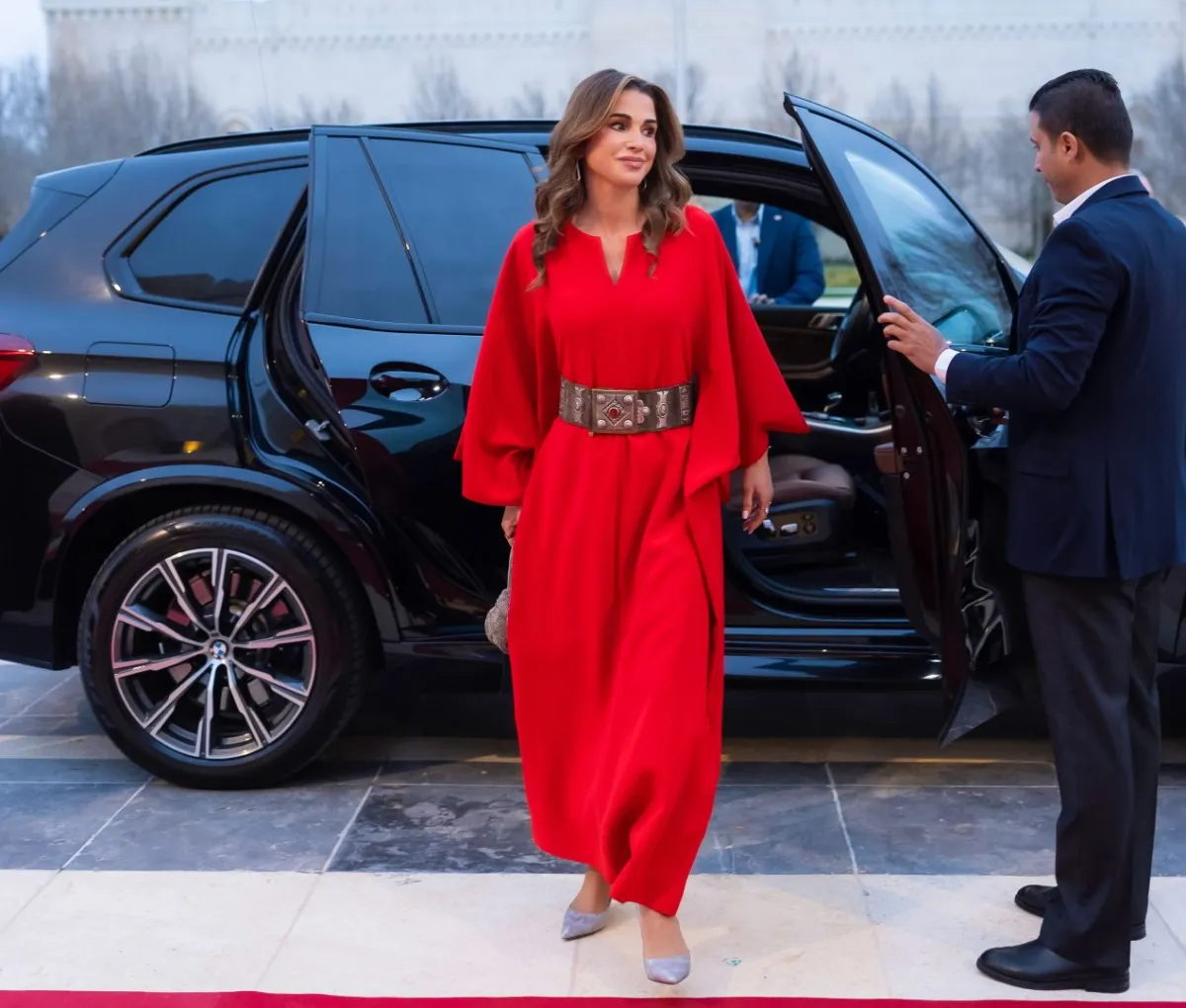 الملكة رانيا العبد الله خلال إفطار العائلة في عمان الأردن- مصدر الصورة الديوان الملكي الهاشمي