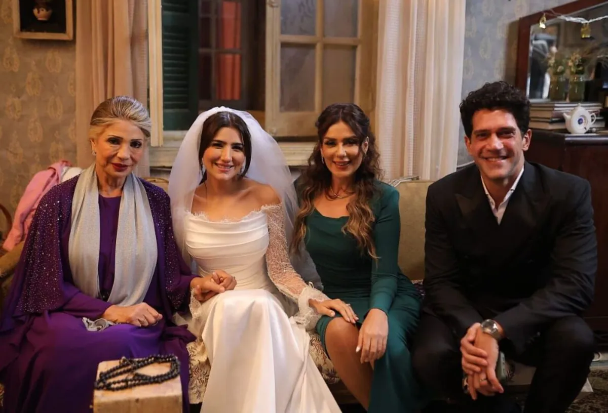 أبطال مسلسل "الست موناليزا" - الصورة من صفحة إنجي المقدم على فيس بوك