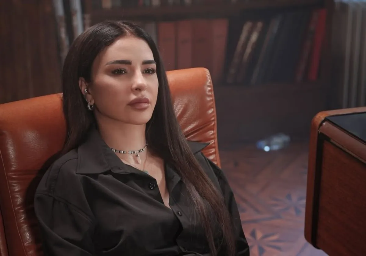 ماغي بوغصن من كواليس مسلسل بالحرام - الصورة من صفحتها على انستغرام 