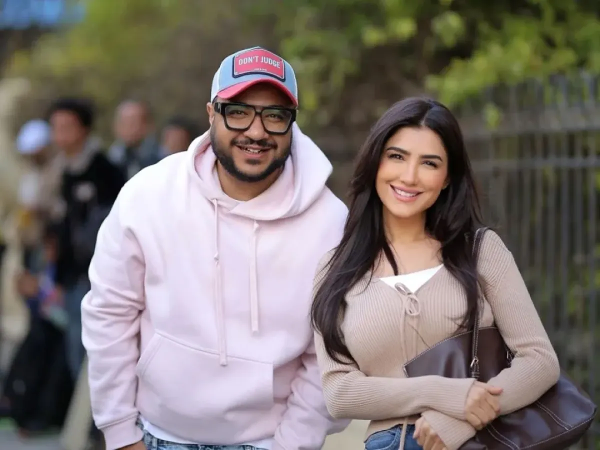 مي عمر والمؤلف محمد سيد بشير- الصورة من حساب محمد سيد بشير على إنستغرام