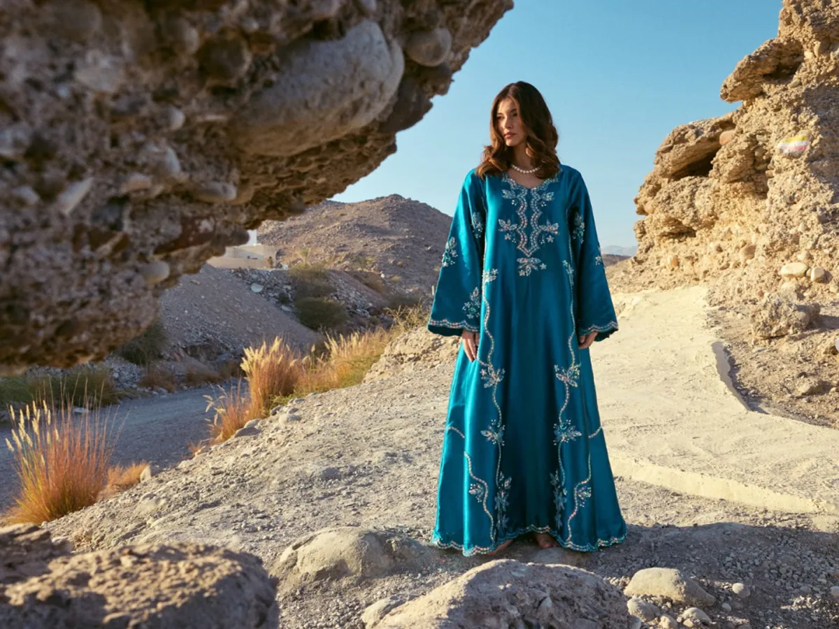 جلابية من علامة نورا البحراني -الصورة من حساب العلامة على إنستغرام