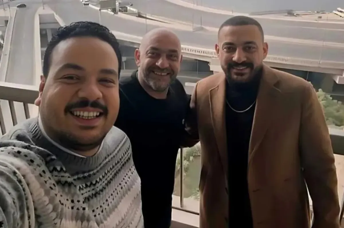 مصطفى غريب ودياب والمخرج إسلام خيري- الصورة من حساب المخرج إسلام خيري بإنستغرام