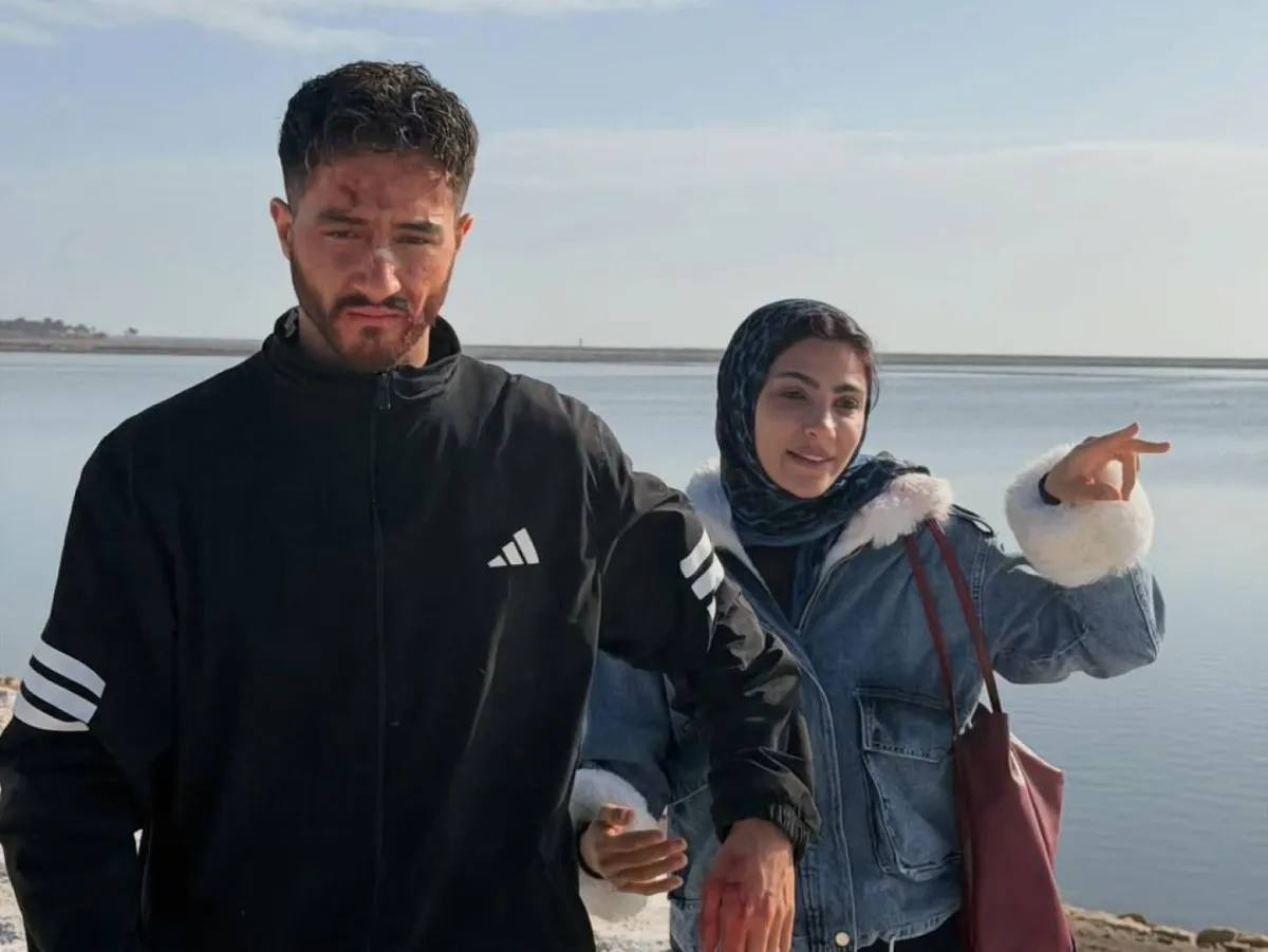 أحمد مالك وهدى المفتي من كواليس مسلسل سوا سوا- الصورة من حسابه على إنستغرام