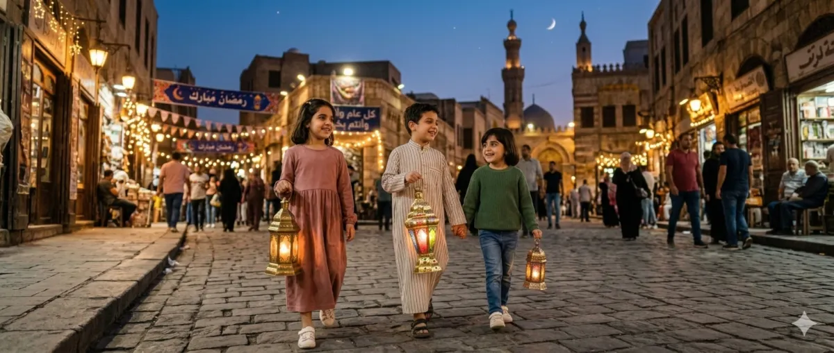 صورة 3 أطفال في طريقهم