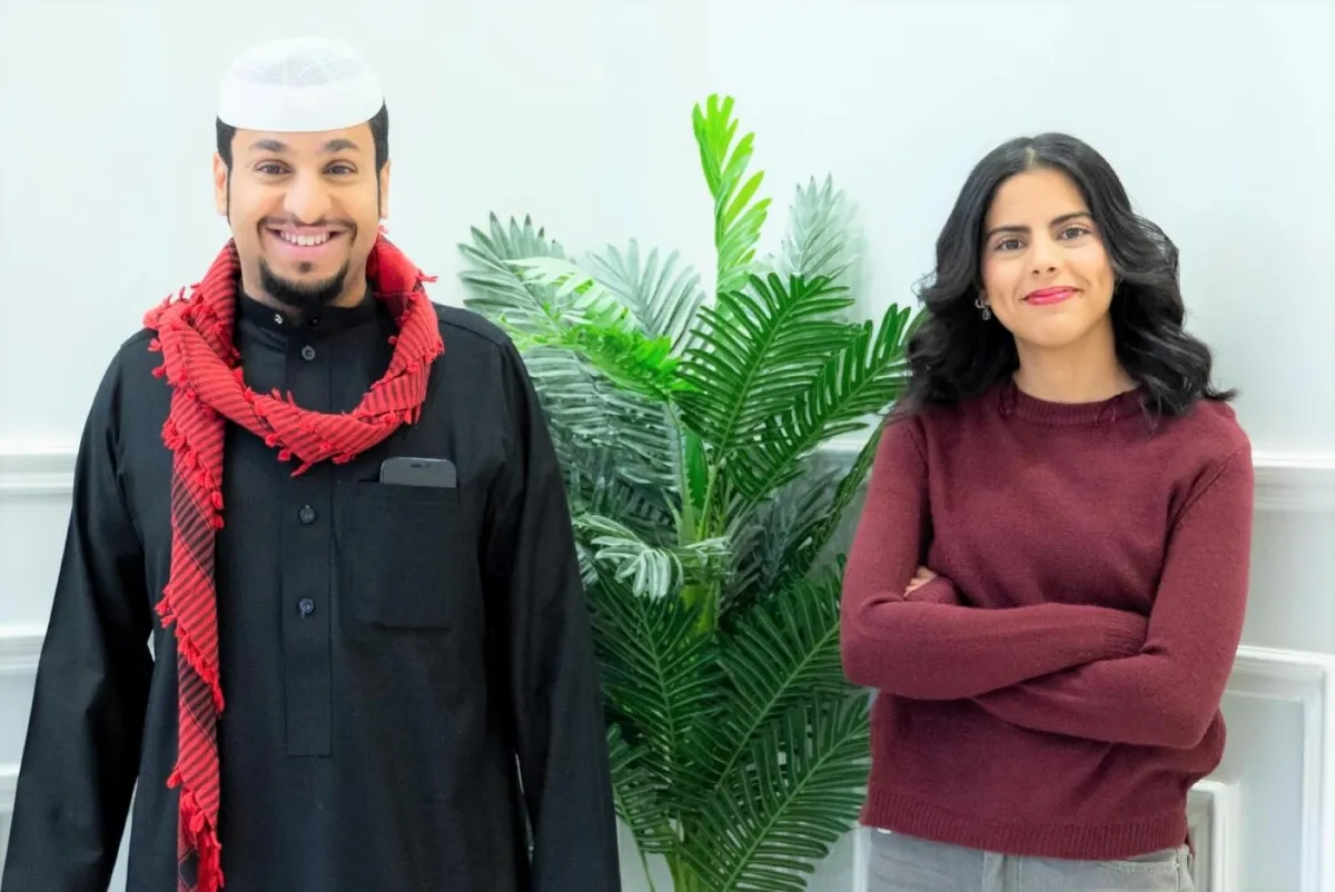 طرفة الشريف وفيصل العيسى- الصورة من حساب شباب البومب على الانستغرام