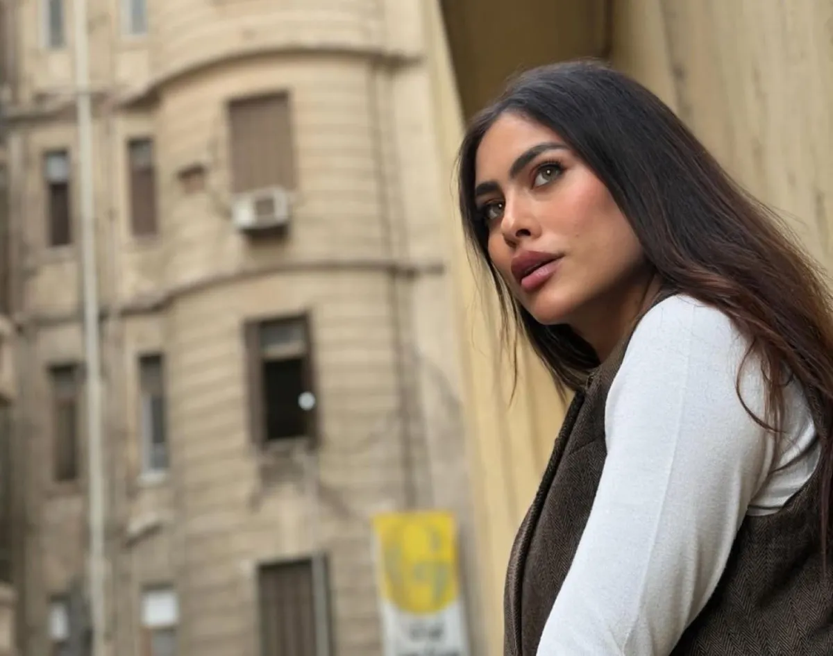 هاجر أحمد من كواليس مسلسل أب ولكن - الصورة من صفحتها على انستغرام