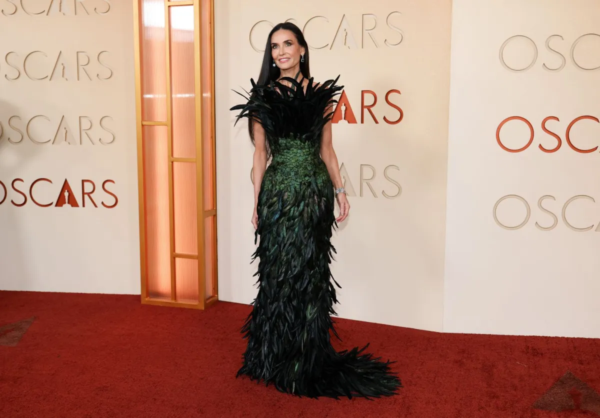 ديمي مور Demi Moore في حفل توزيع جوائز أوسكار 2026. مصدر الصورة: ANGELA WEISS / AFP