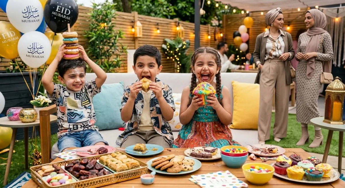 صورة أطفال في العيد