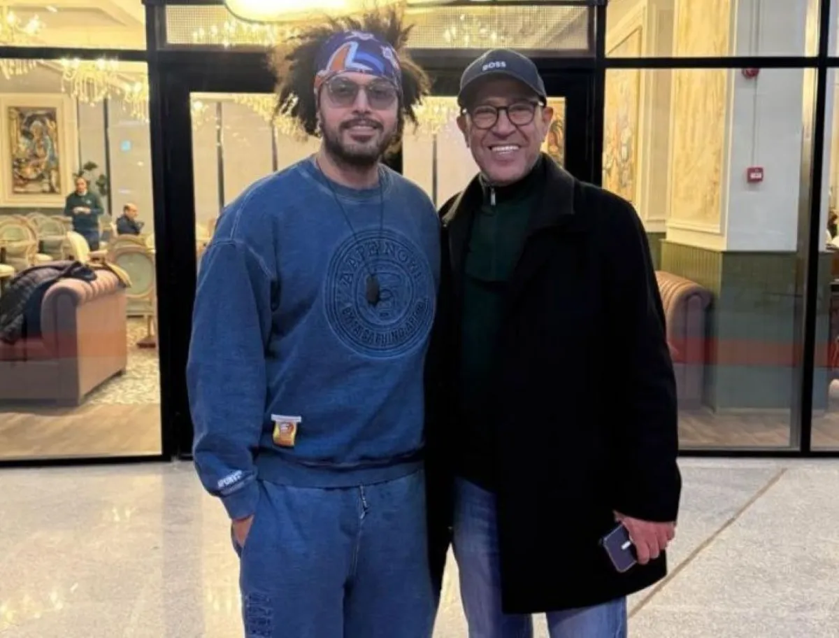 عبد الفتاح الجريني و أشرف عبد الباقي- الصورة من المكتب الإعلامي للفنان عبد الفتاح الجريني