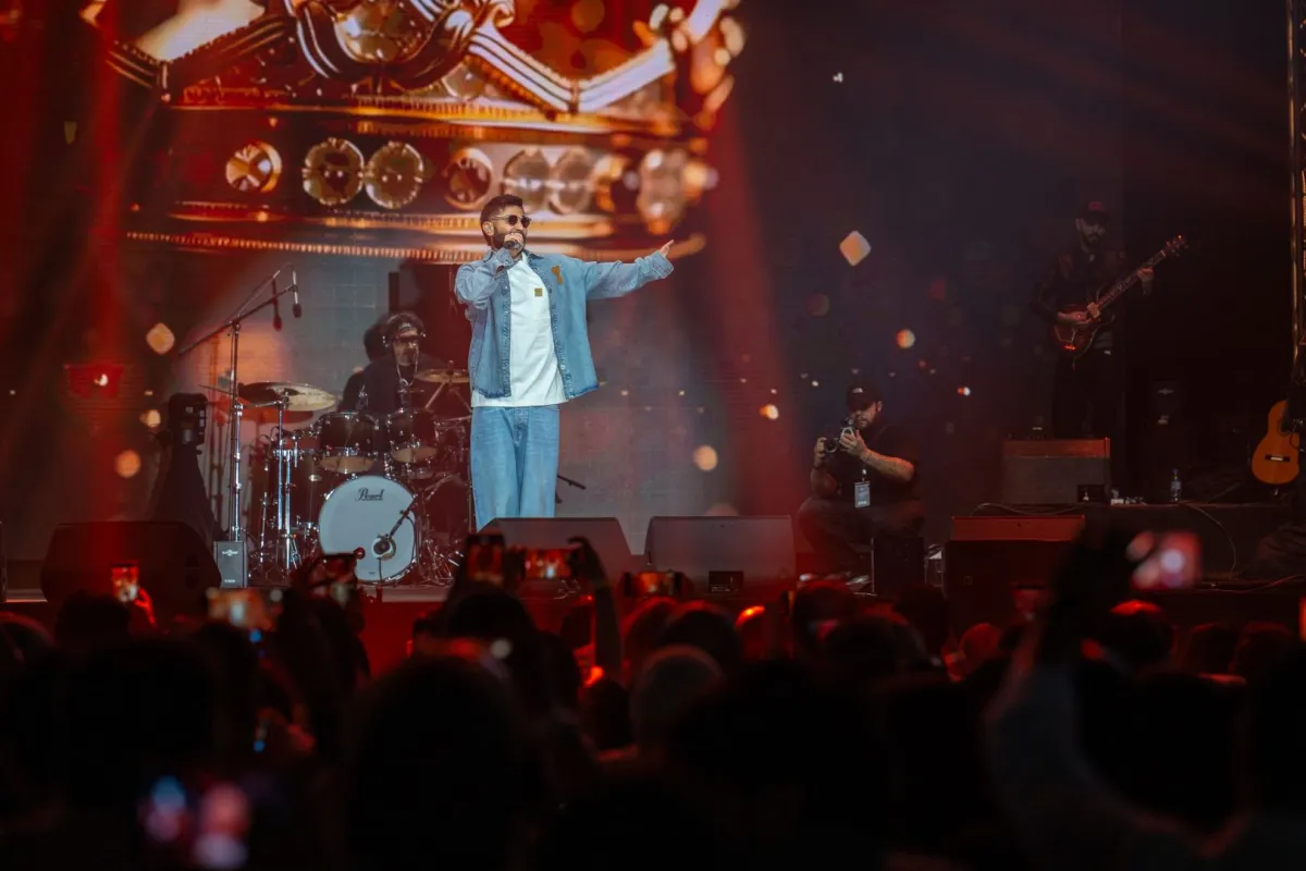 حفل أحمد سعد في أبو ظبي. الصورة من المكتب الاعلامي للشركة المنظمة