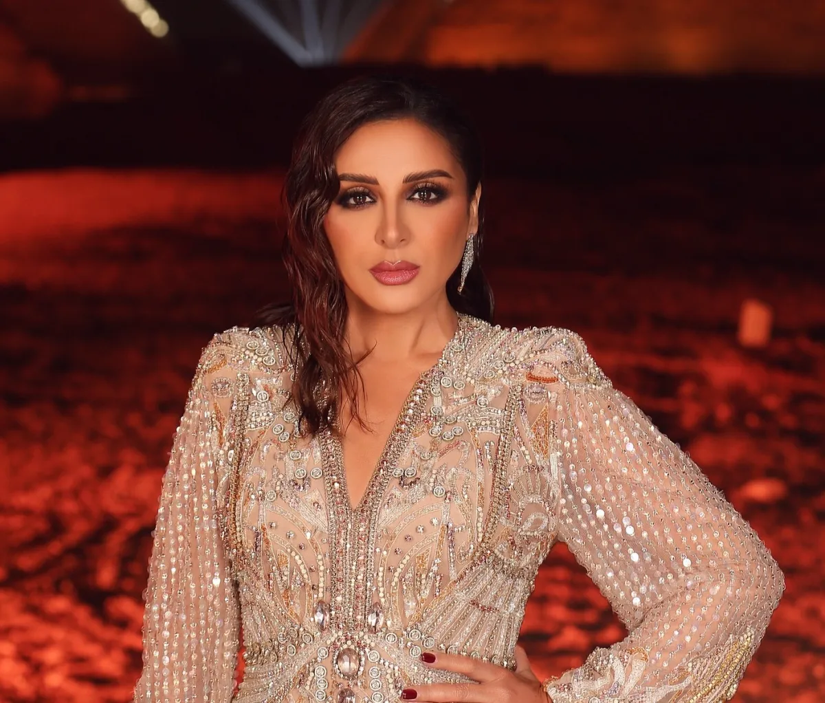 أنغام - الصورة من صفحتها الرسمية على الفيس بوك