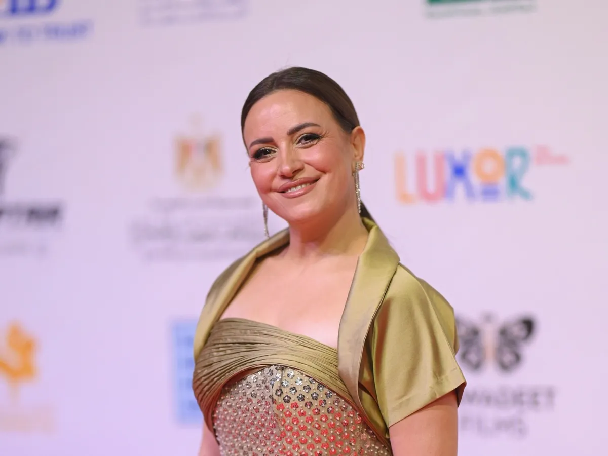 ريهام عبد الغفور من حفل افتتاح مهرجان الاقصر للسينما الافريقية- الصورة بيان من المكتب الاعلامي