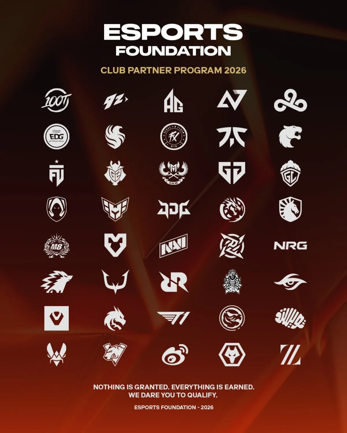  أندية الرياضات الإلكترونية المختارة