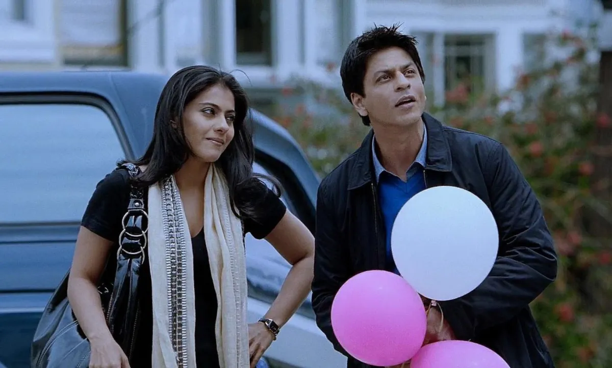 شاروخان وكاجول في فيلم اسمي خان. الصورة من موسوعة IMDB