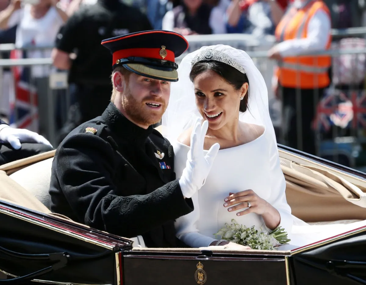 الأمير هاري وميغان في وندسور، إنجلترا (Prince Harry and Meghan in Windsor, England). مصدر الصورة: Aaron Chown - WPA Pool/Getty Images