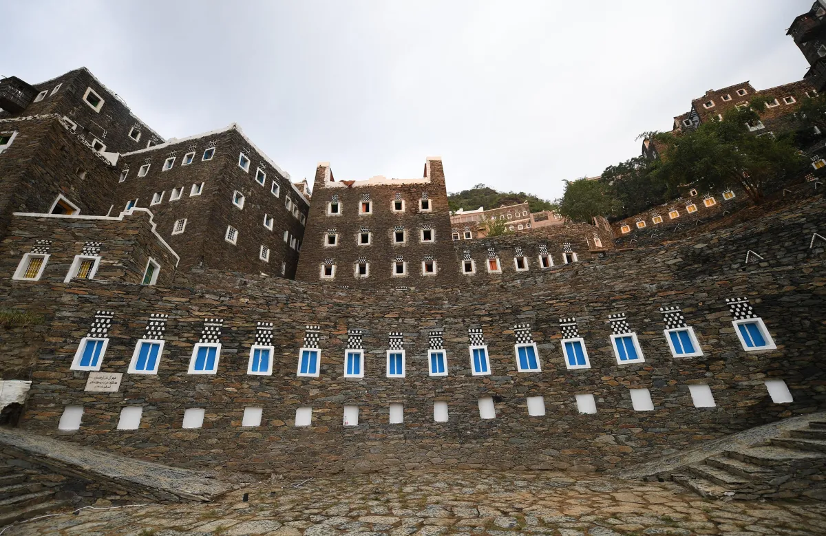 قرية رجال ألمع التراثية بمنطقة عسير 