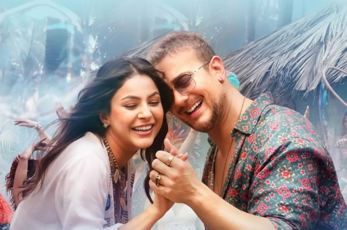 سعد لمجرد Saad Lamjarred مع نجمة بوليوود نيها ككار Neha Kakkar - الصورة من الشركة المنتجة