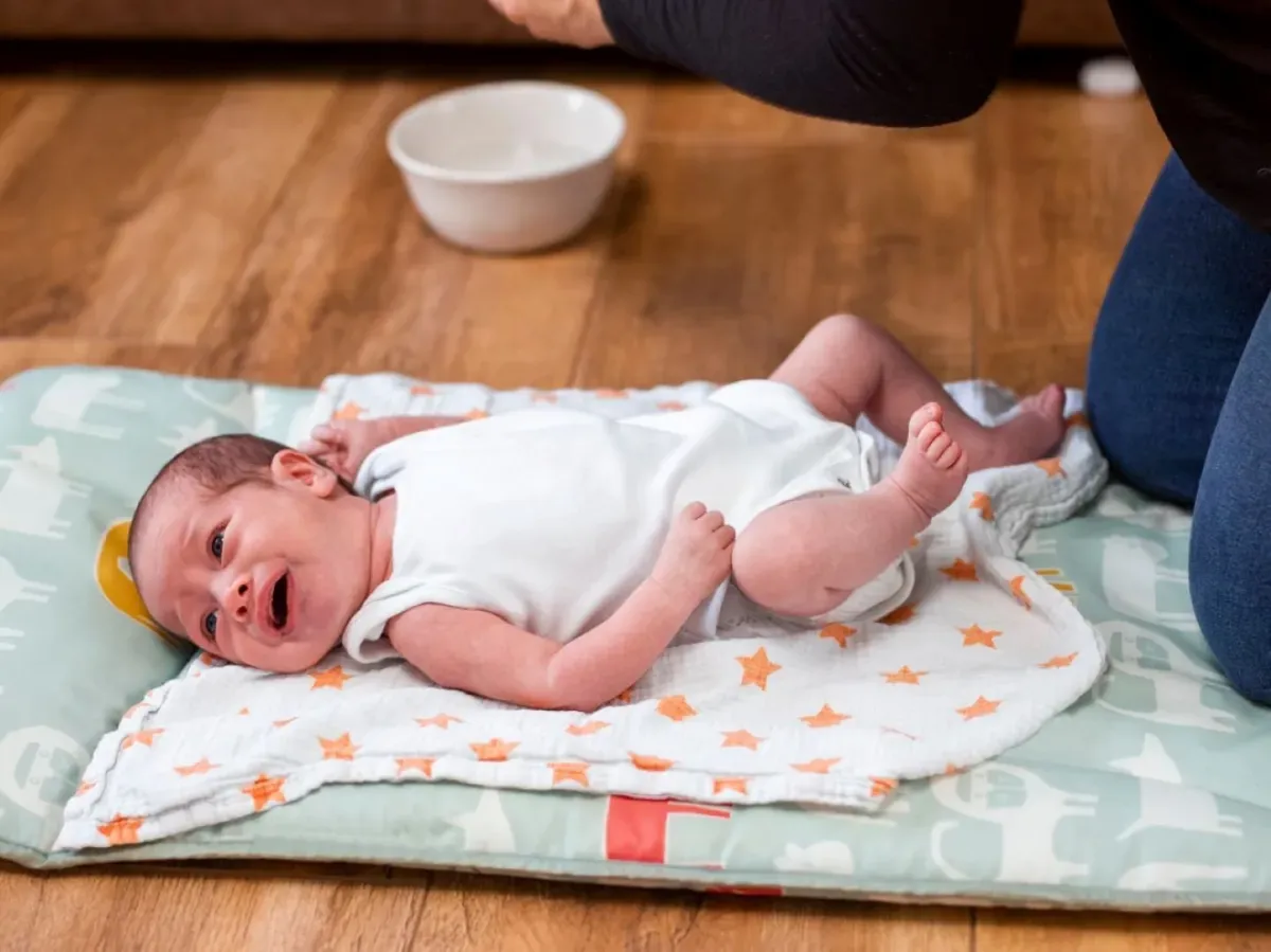 صورة لمولود يبكي