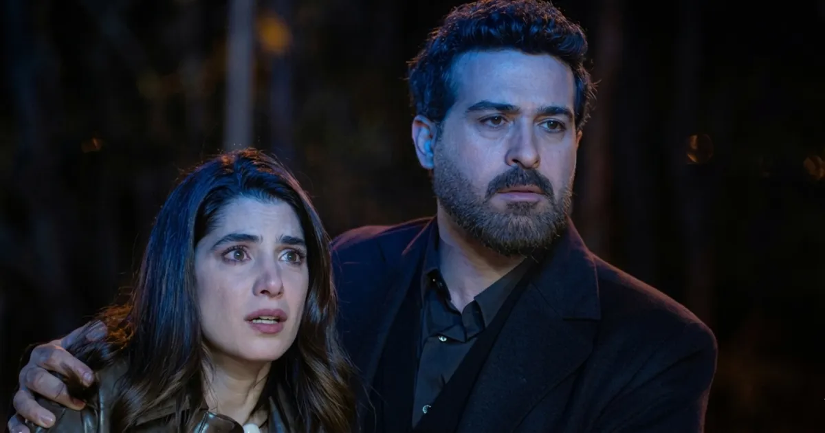 كارمن بصيبص ومحمود نصر من أحداث المسلسل - الصورة سكرين شوت من الحلقة