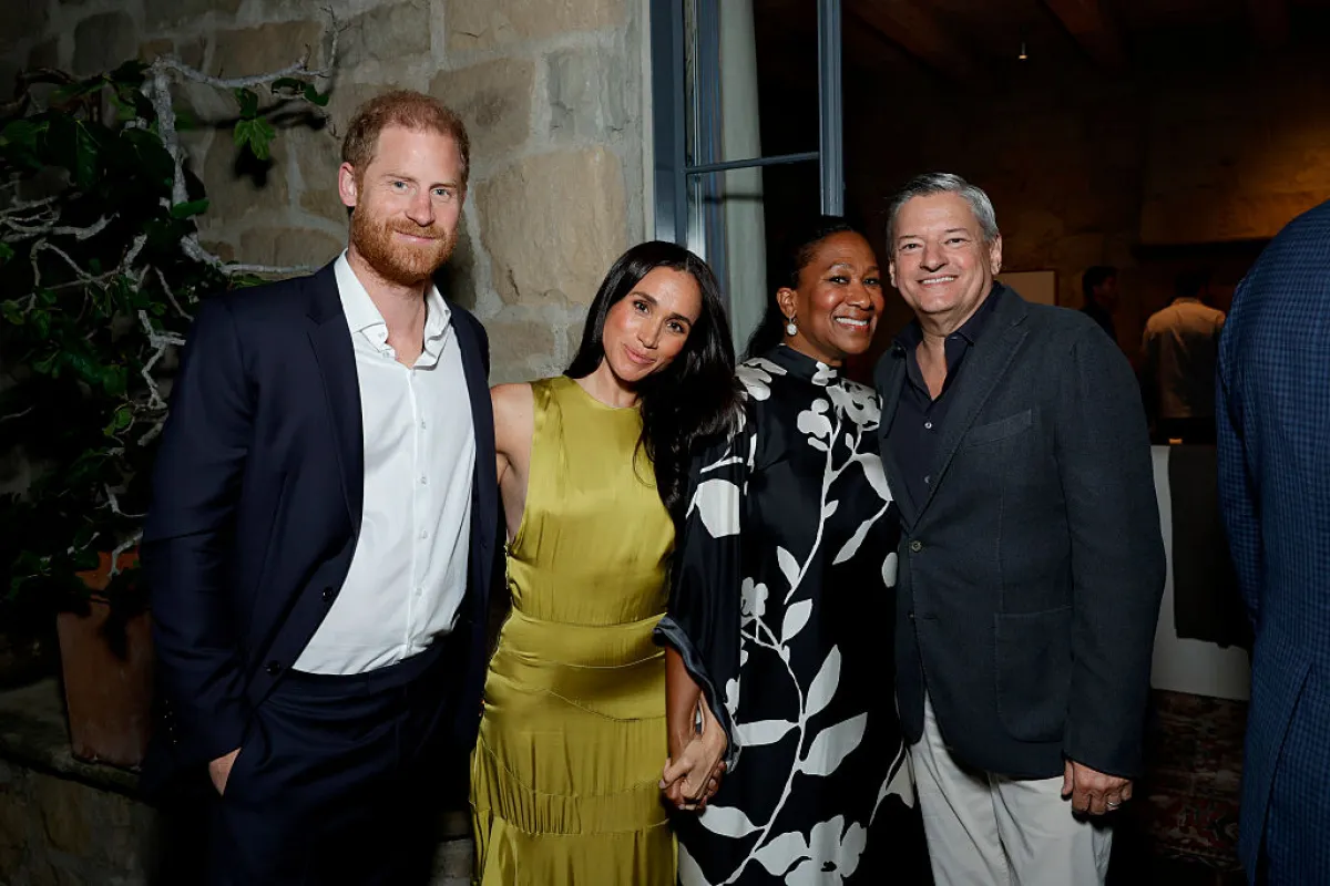 دوقة ساسيكس ميغان ماركل Meghan Markle وزوجها الأمير هاري Prince Harry (مصدر الصورة: Stefanie Keenan/Getty Images for Netflix)
