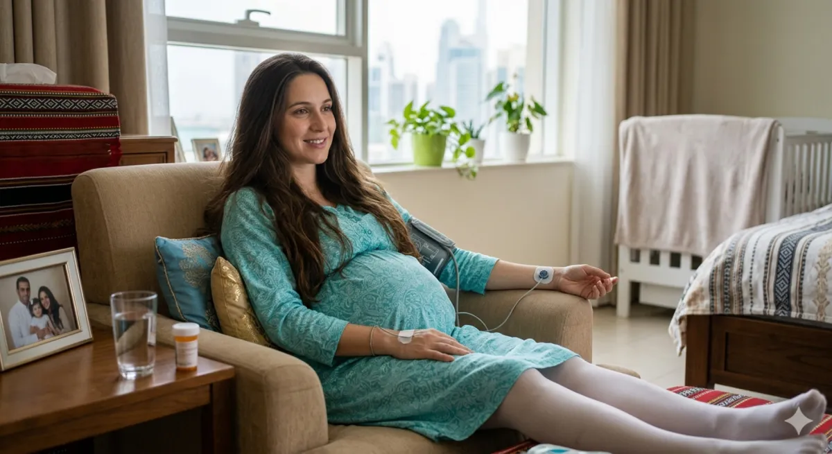 صورة حامل مصابة بمرض القلب