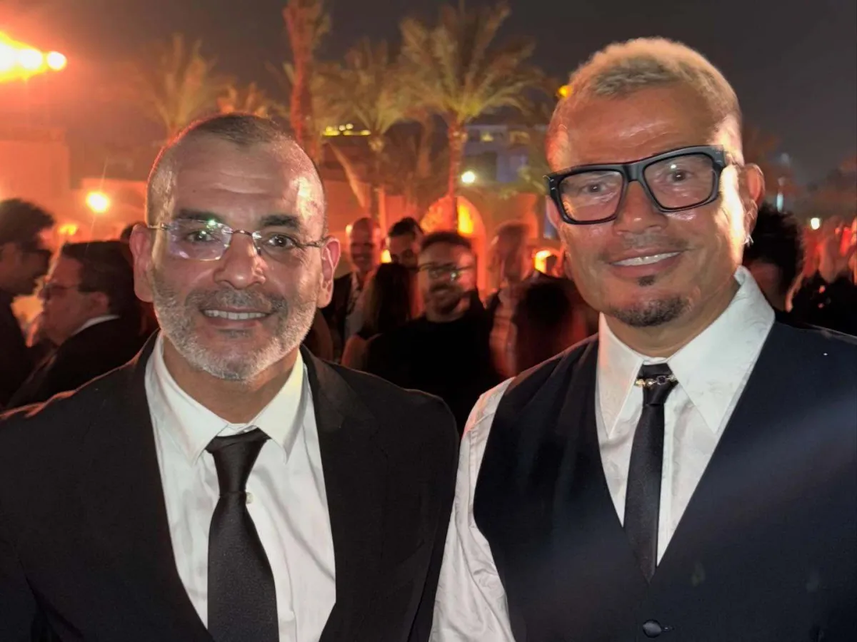 عمرو دياب وايمن بهجت قمر من الحفل