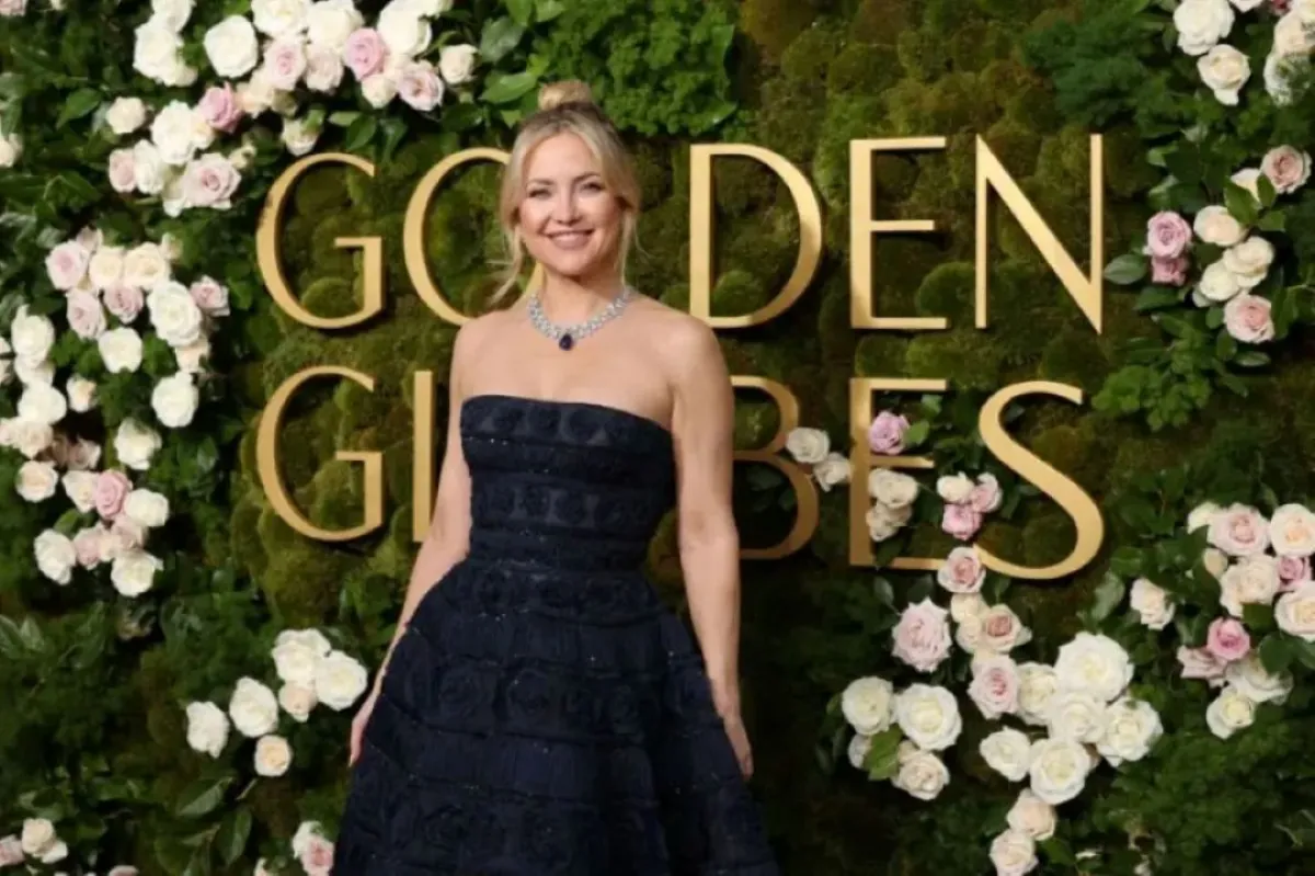كيت هدسون Kate Hudson في حفل توزيع جوائز غولدن غلوب الـ82. مصدر الصورة: Amy Sussman/Getty Images/AFP
