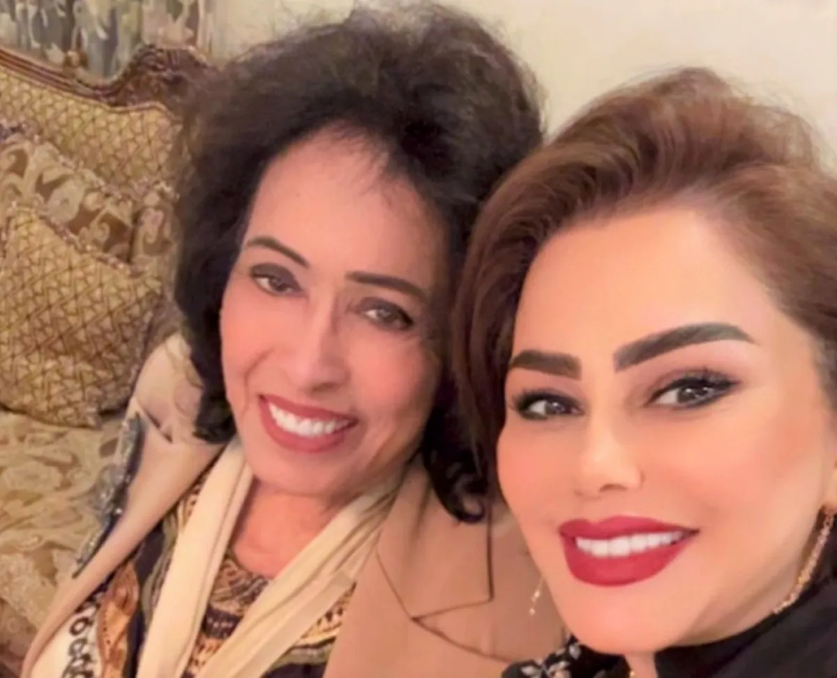 فاطمة الطباخ وحياة الفهد -الصورة خاصة من فاطمة الطباخ