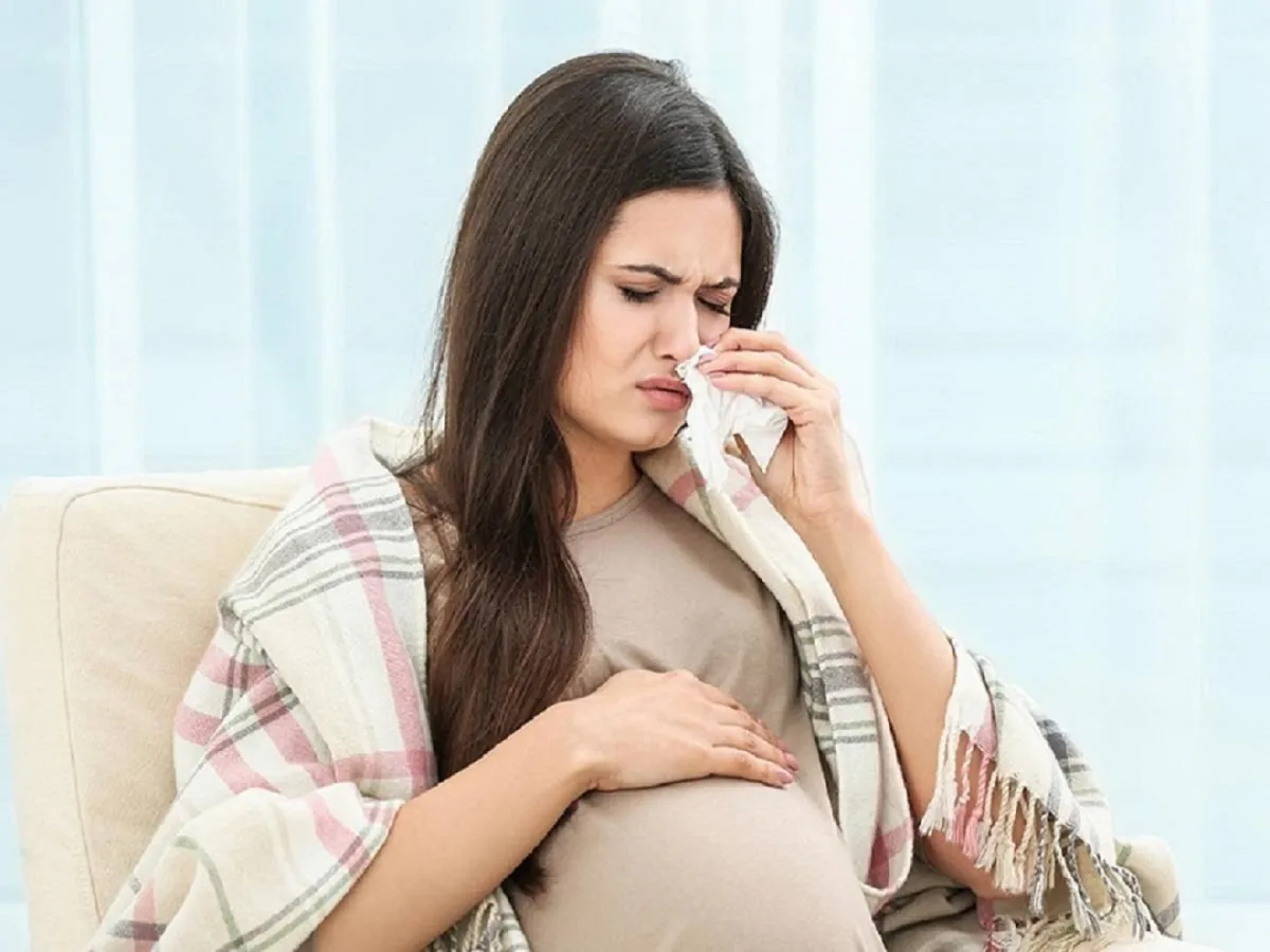 صورة لحامل تعاني من نزيف الأنف