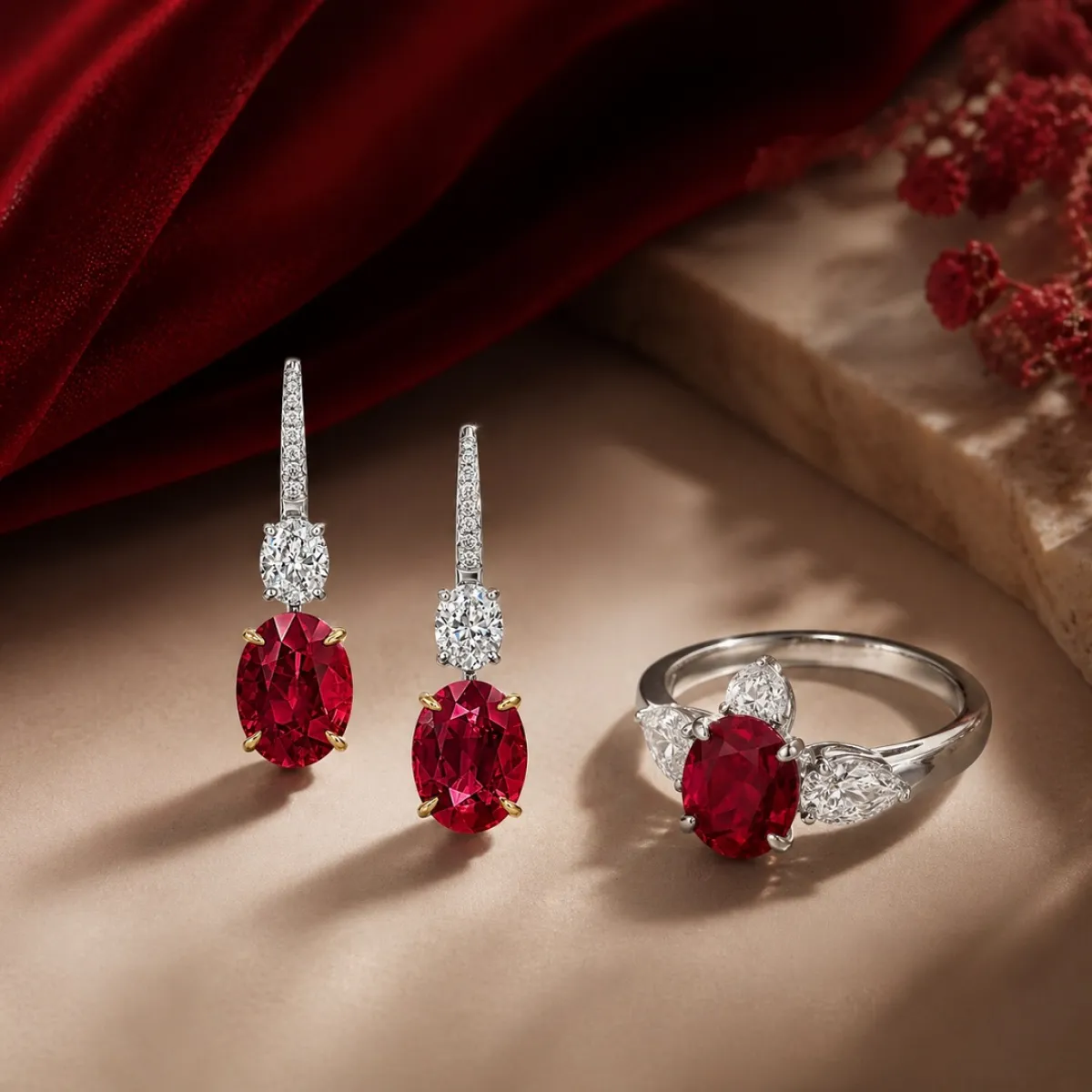 الياقوت الأحمر سرّ التألّق والفخامة الخالدة في عالم المجوهرات