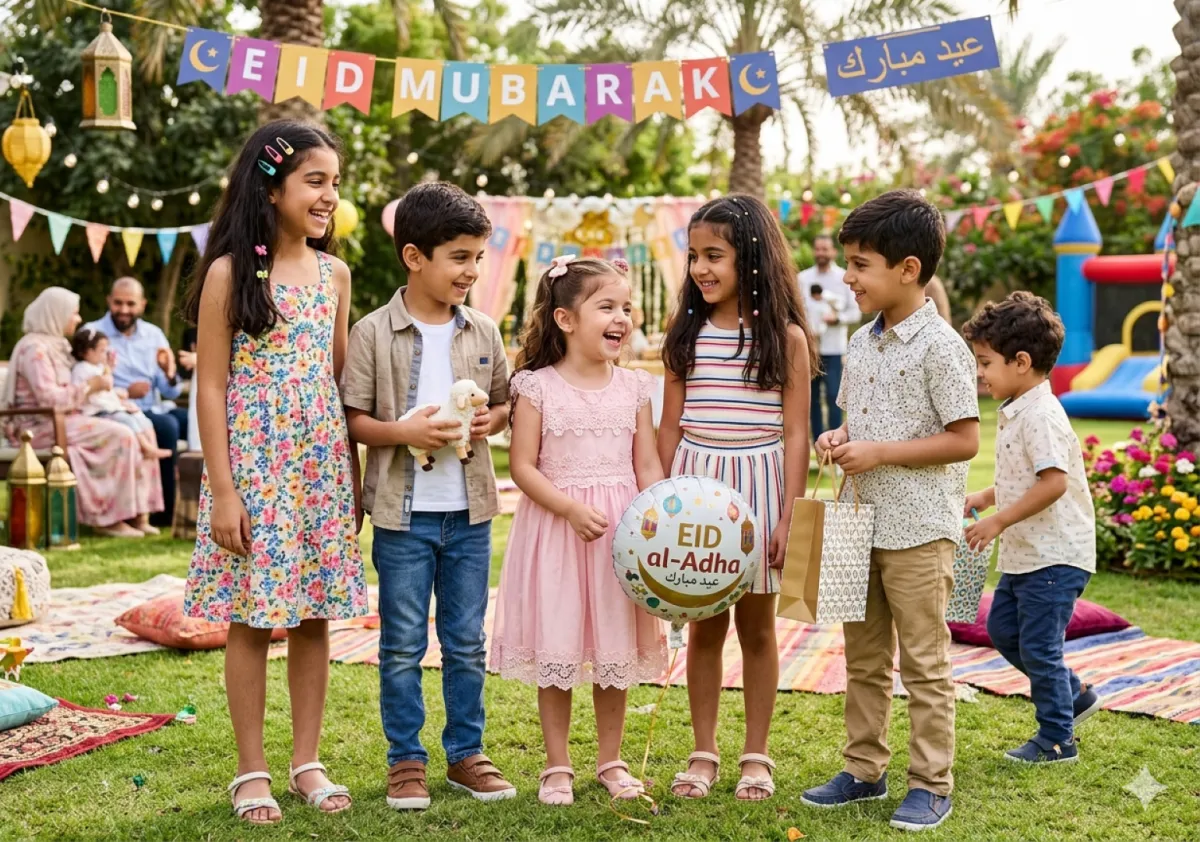 صورة أطفال في عيد الأضحى