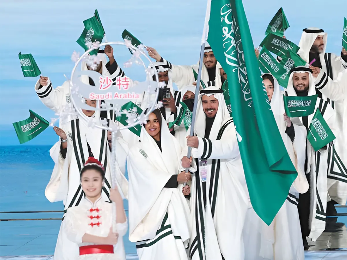 البعثة السعودية في افتتاح الدورة الأولمبية الشتوية ميلانو كورتينا 2026