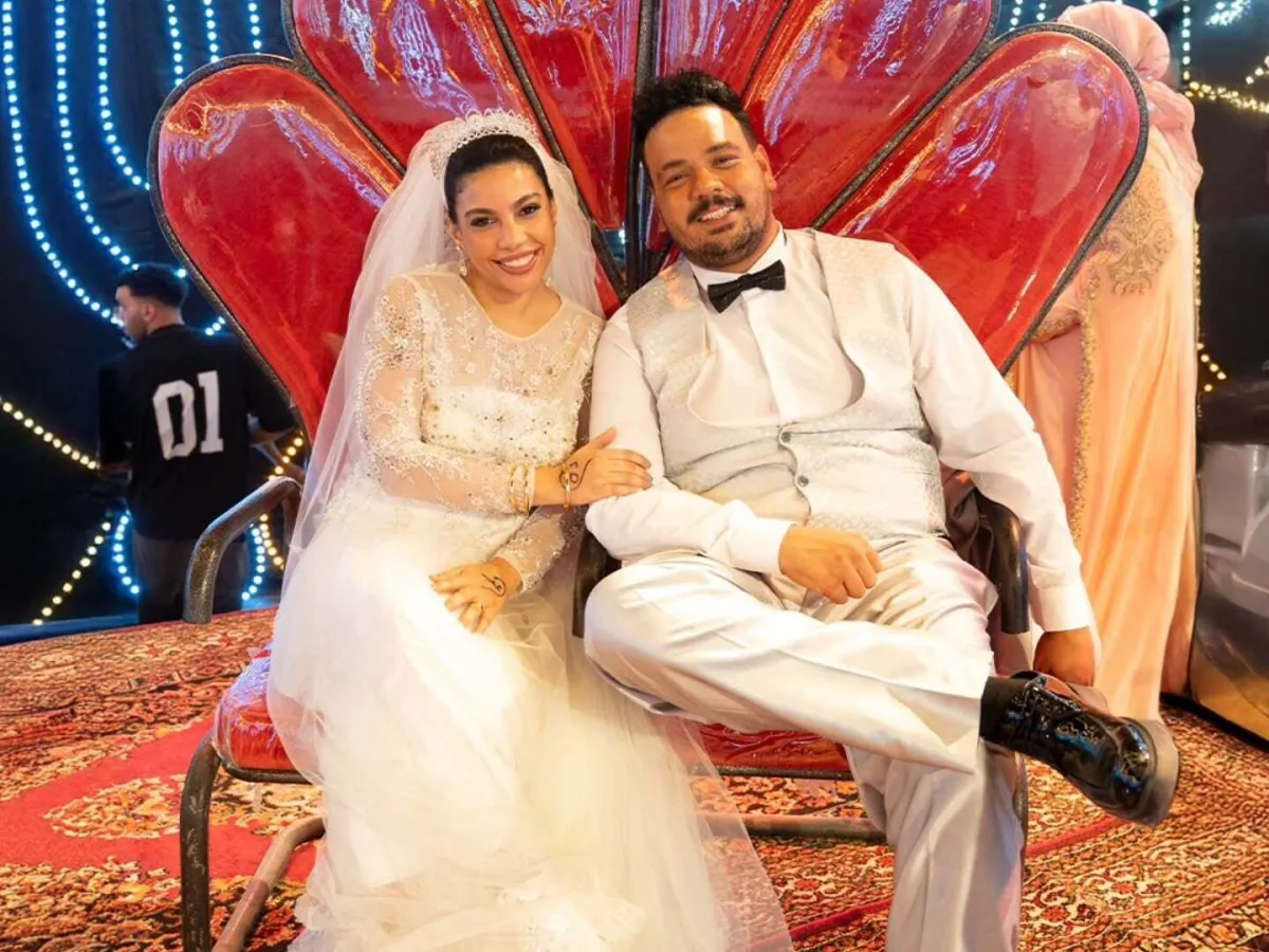 مصطفى غريب ودنيا سامي- الصورة من صفحة فيلم الكلام على ايه على إنستغرام