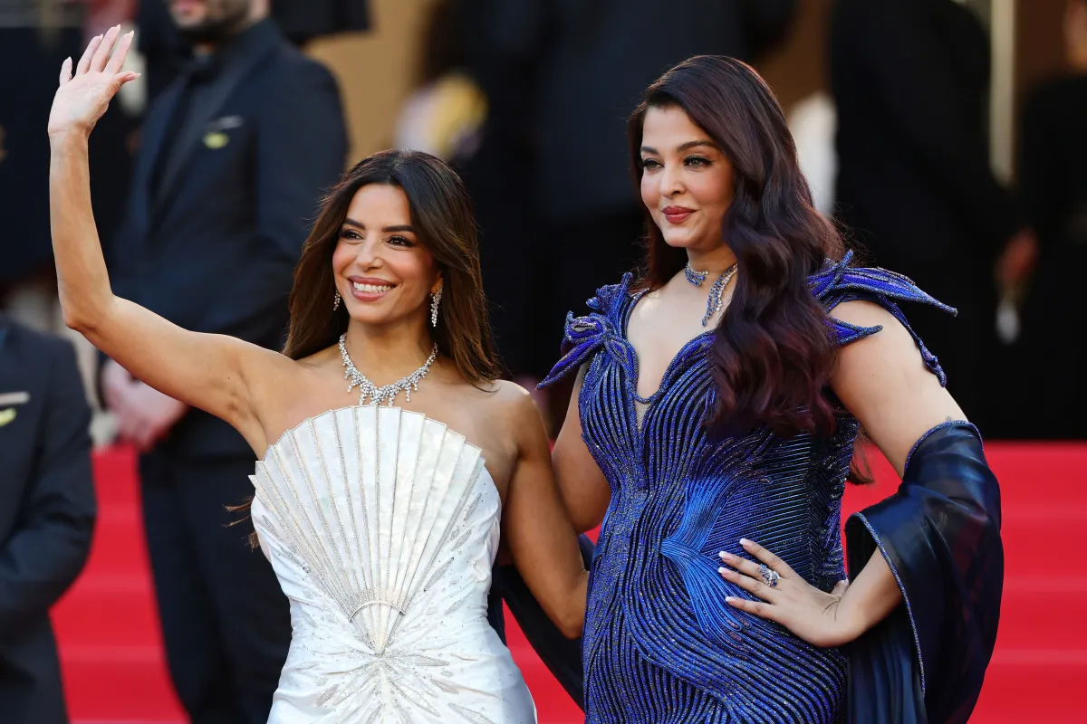 إيفا لونغورياو آيشواريا راي باتشان في مهرجان كان السينمائي 2026 Eva Longoria and Aishwarya Rai Bachchan (مصدر الصورة:Andreas Rentz/Getty Images)