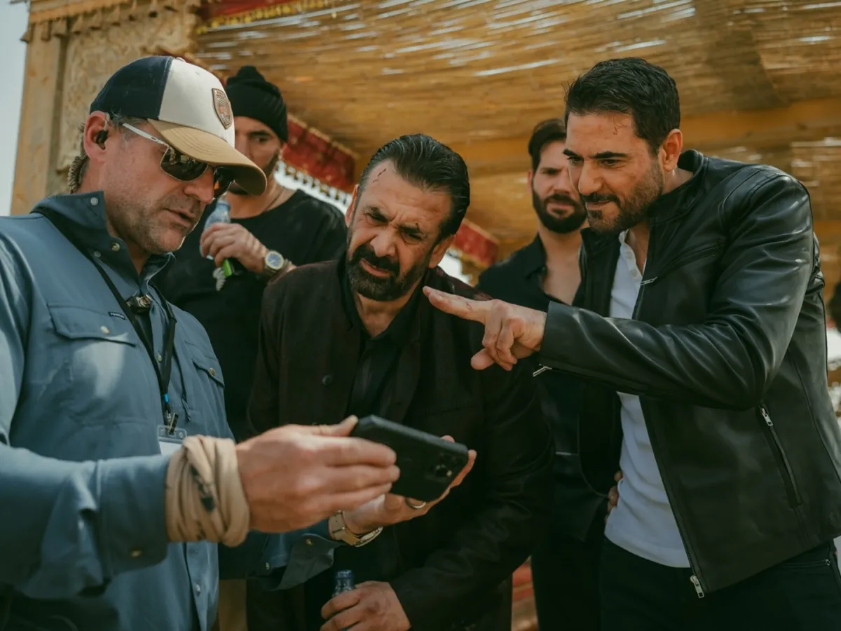 كريم عبدالعزيز وأحمد عز من كواليس فيلم 7Dogs