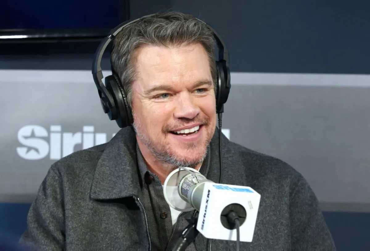 مات ديمون في مدينة نيويورك (Matt Damon in New York City). مصدر الصورة: Cindy Ord/Getty Images for SiriusXM/AFP