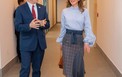 الملكة رانيا ومدير الوكالة الأمريكية للتنمية الدولية مارك غرين.jpg